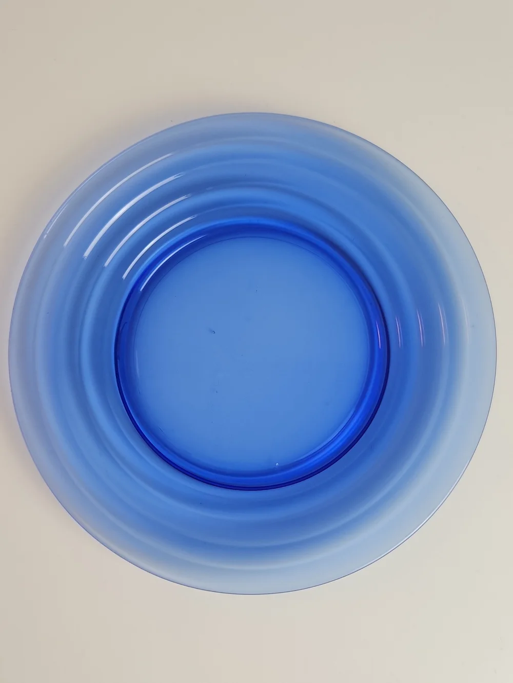 Vintage Hazel Atlas Moderntone Cobalt Blue Salad Plate Set Of 7 30s 40s Deco